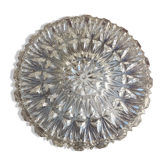 Plafonnier en verre moulé vintage