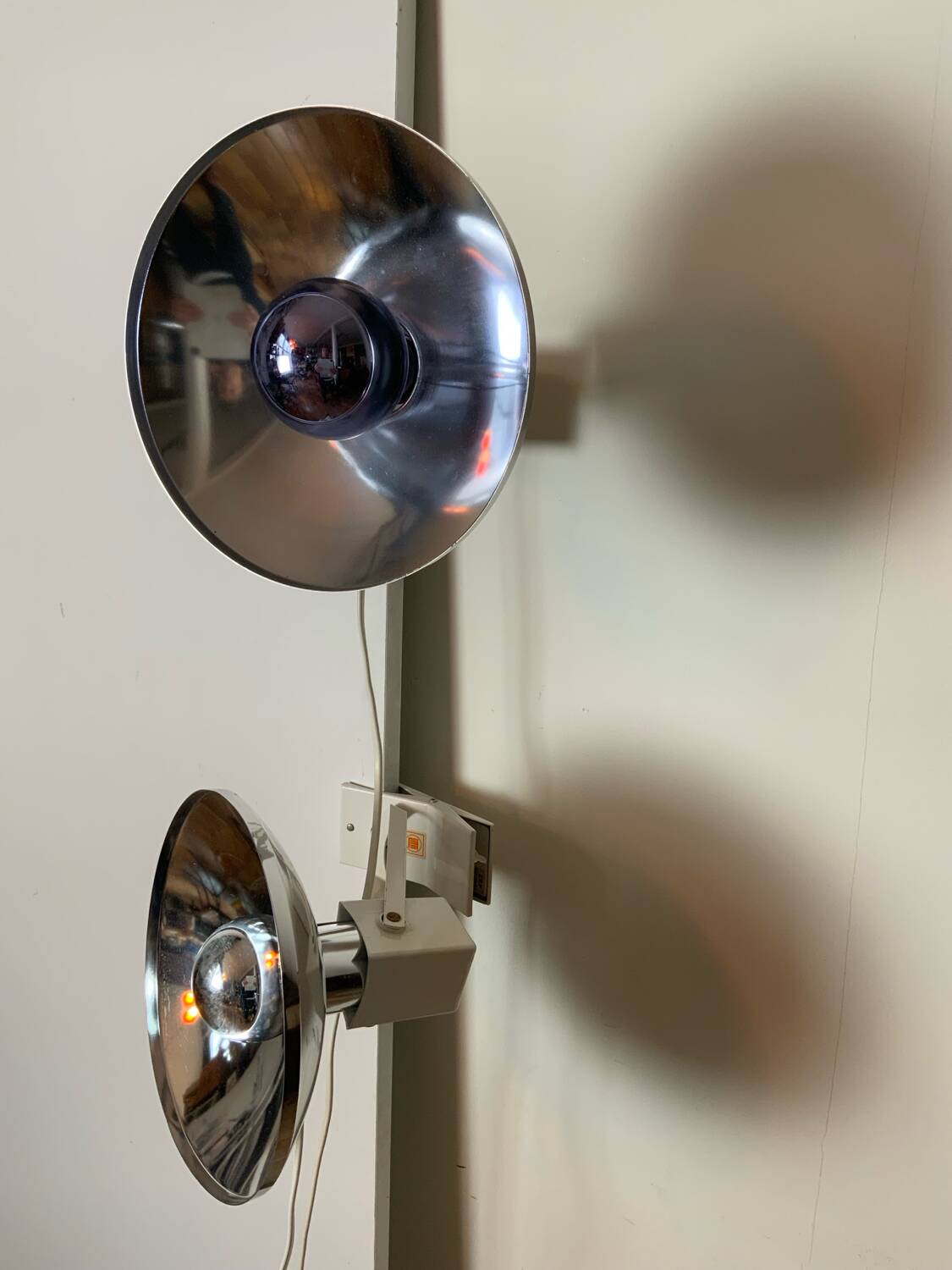 Pair of designer spotlights