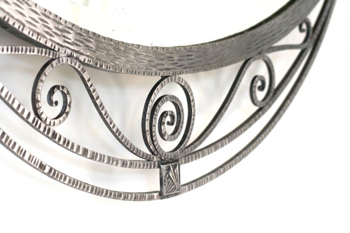Brushed Wrought Iron Mirror