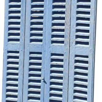 Pair of Blue Shutters/Blinds - Late 19th Century