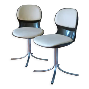 paire de chaises pivotantes