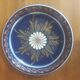 Assiette décorative Alsace Soufflenheim bleue Diamètre 23 cm
