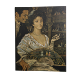 Reproduction of old canvas