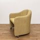 Eugenio Gerli armchair for Tecno reupholstered in houndstooth, 1970s.