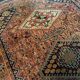 Oriental carpet woven pink, ochre, beige 255x165