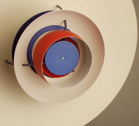 Red Louis Poulsen PH5 Pendant vintage 1970's 'Authentic Red'