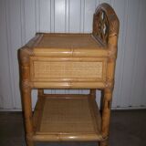 Rattan bedside