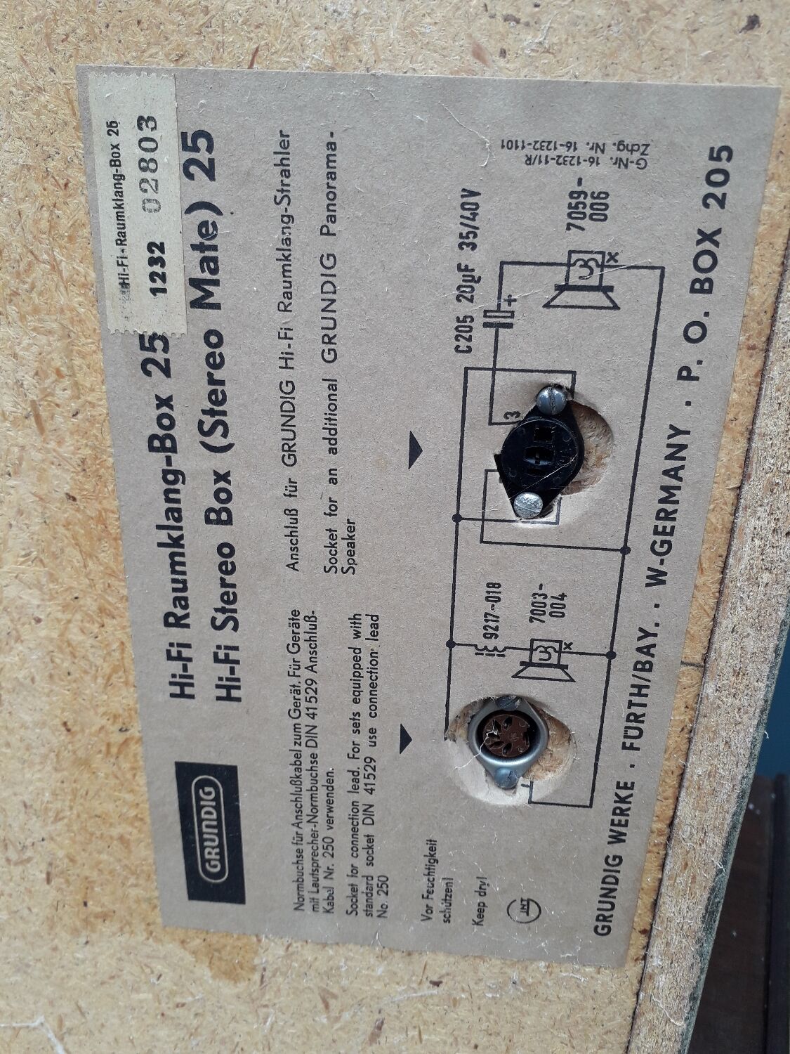 Grundig stereo vintage hi fi speakers