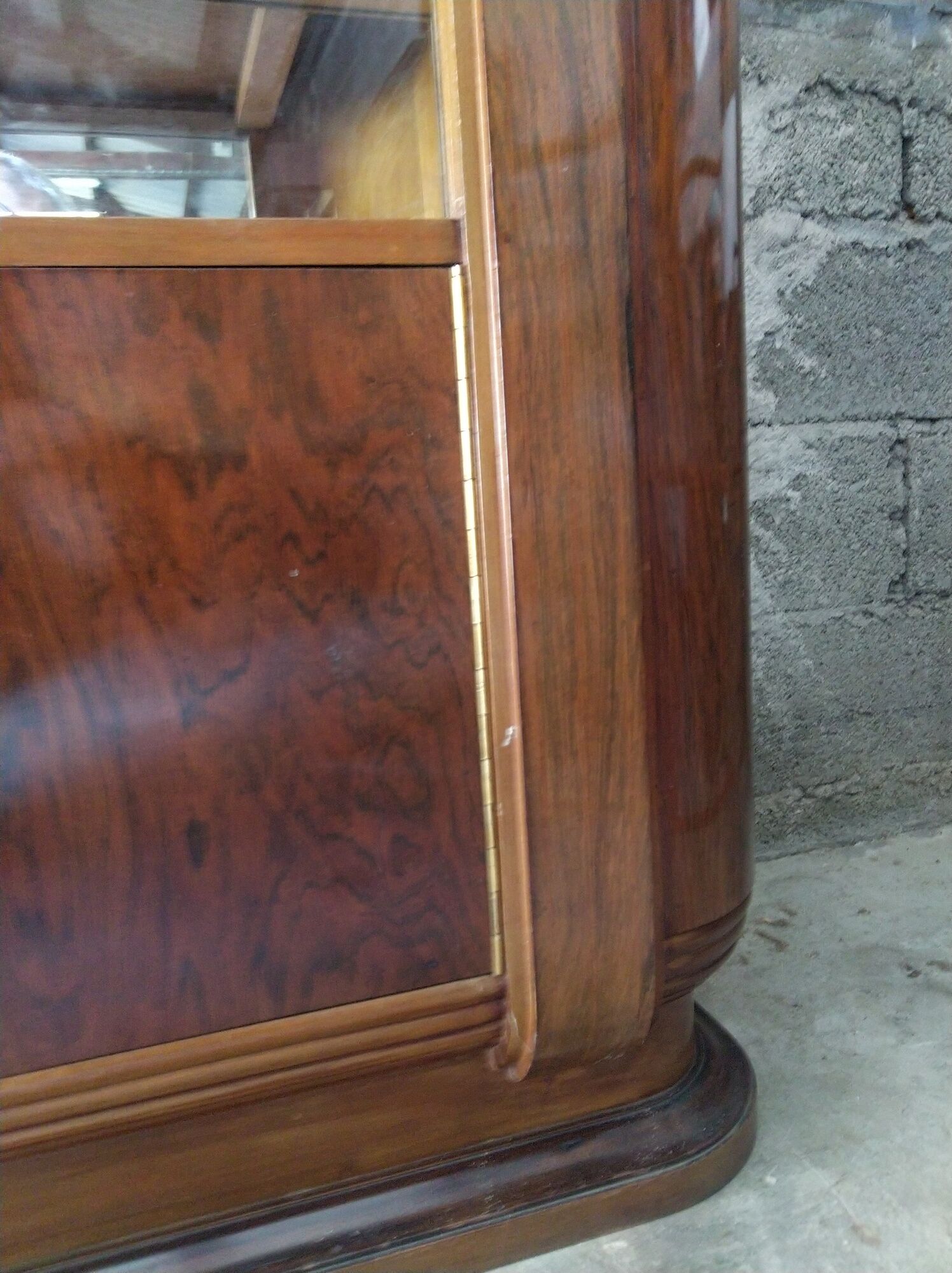 Buffet 1930 in rosewood and Portor marble