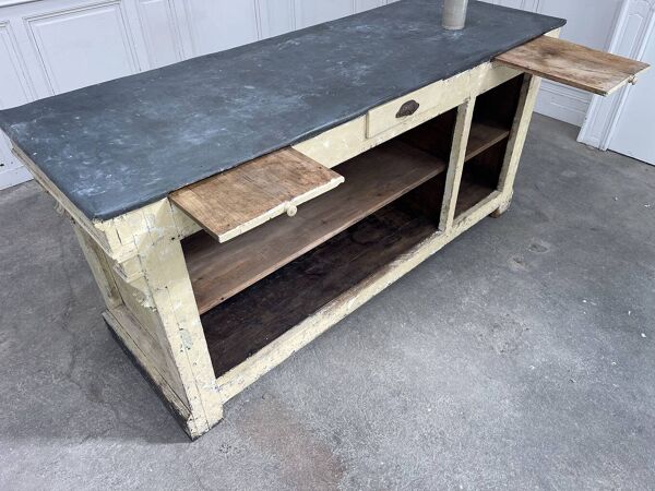 Comptoir en chêne et zinc, 1900