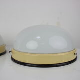 Set of five bauhaus flush mounts 1930s