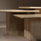 Nesting Table Set in Travertine | Italy 1970s