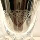 Lot de 11 anciens verres à eau en cristal gravé – Jambe facettée –