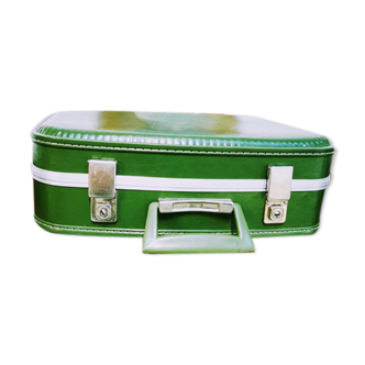 Green air hostess suitcase