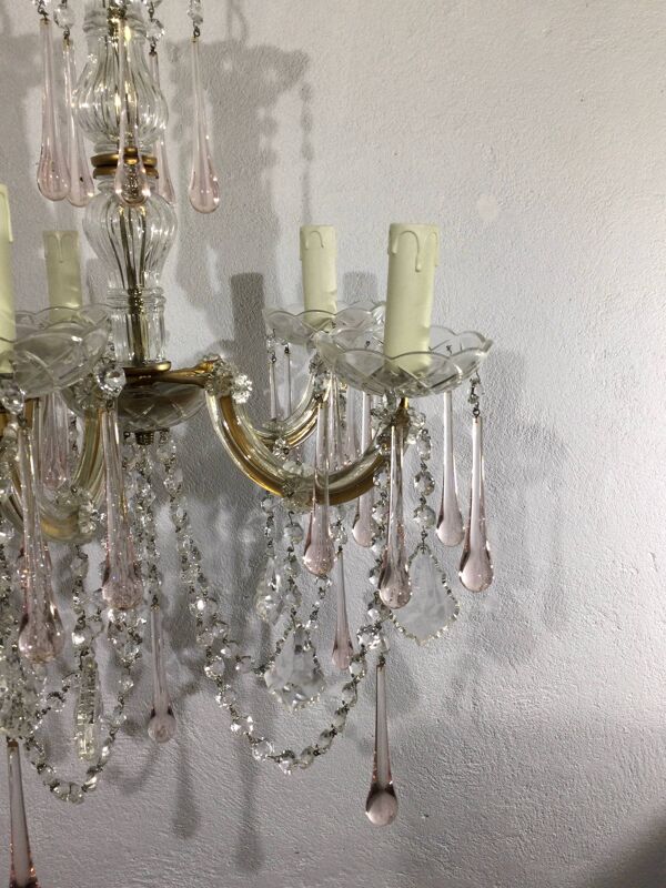 Lustre marie thérèse cristal 5 lumières