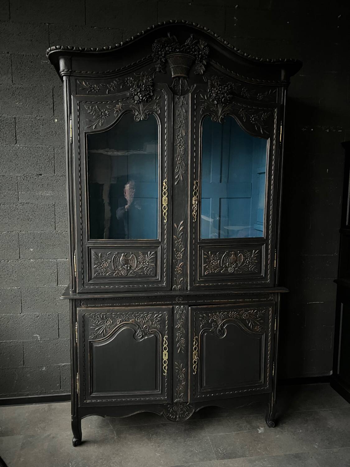 Norman sideboard with two carved oak bodies