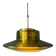 Suspension Space Age Dijkstra en verre fumé jaune, Mid-Century