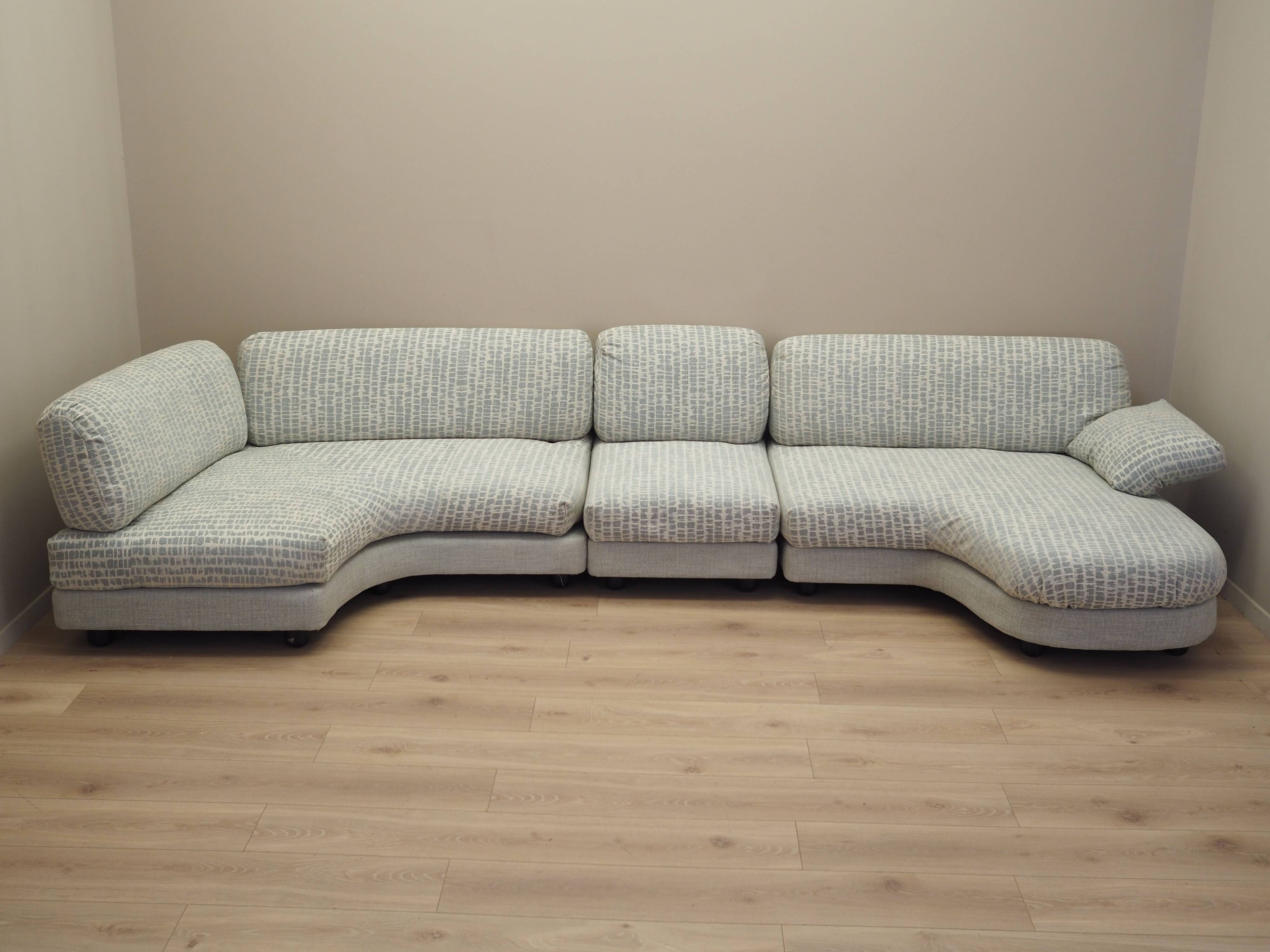 Modular corner sofa, Italian design, 1970s, production: Italy