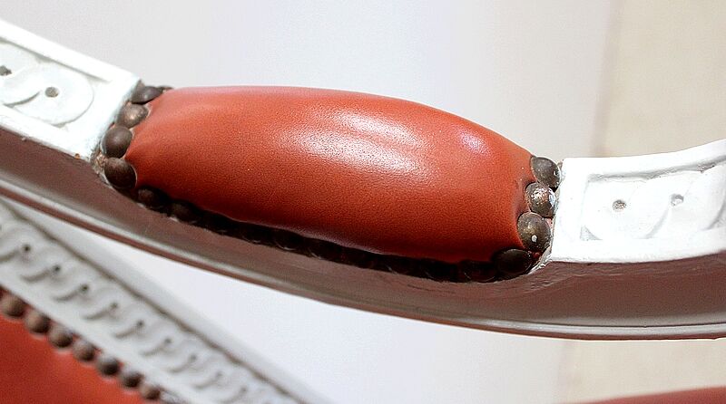 Beech children's bench, Louis XVI style, Early 20th century