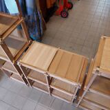 Modular fir staircase bookcase - Maison Regain