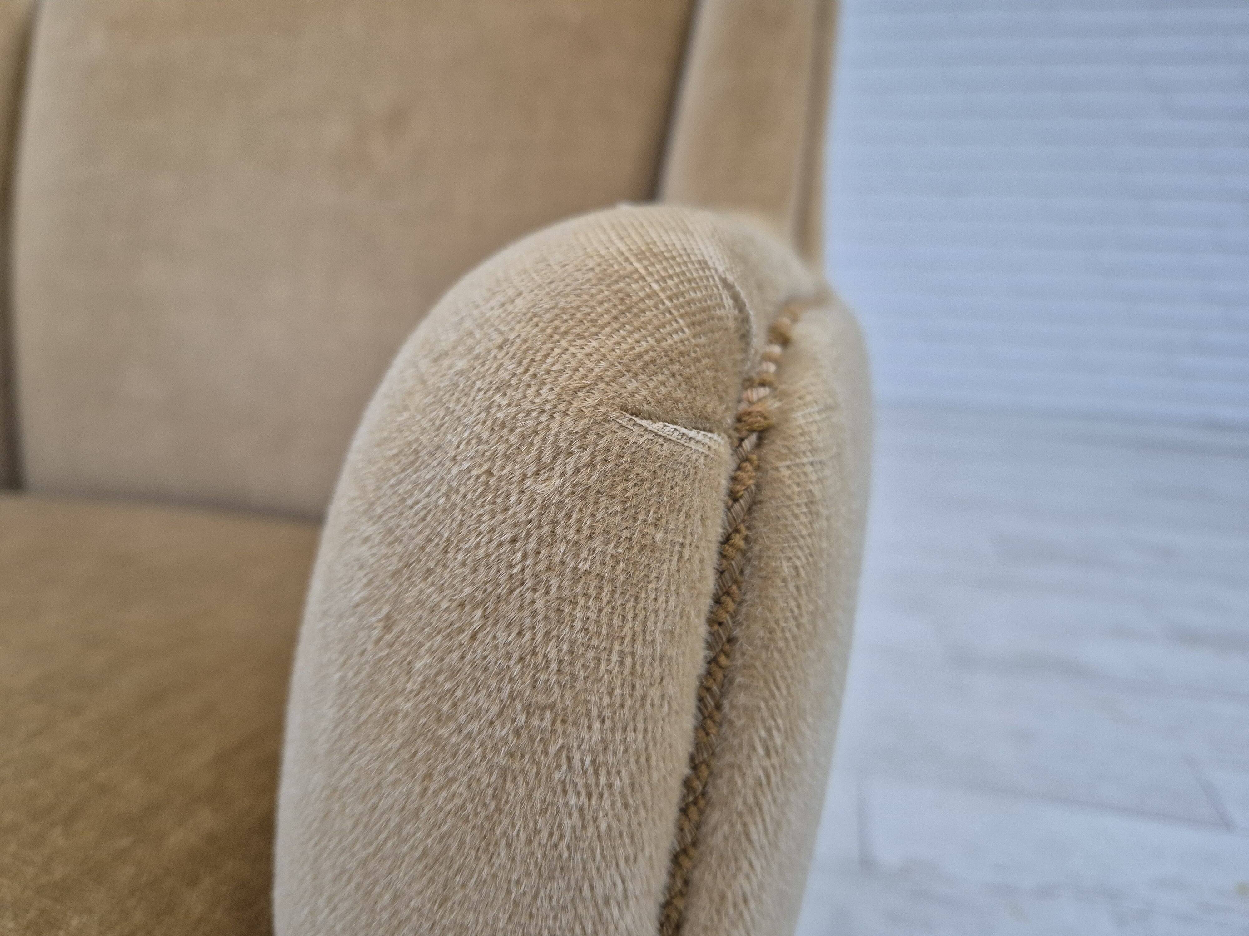 1970s, Danish lounge chair, original condition, furniture velour.