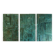 Victory of Segonzac. Sculpted and copper triptych panel. Contemporary.
