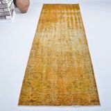 Turkish Vintage Oushak Runner Rug sku 3278