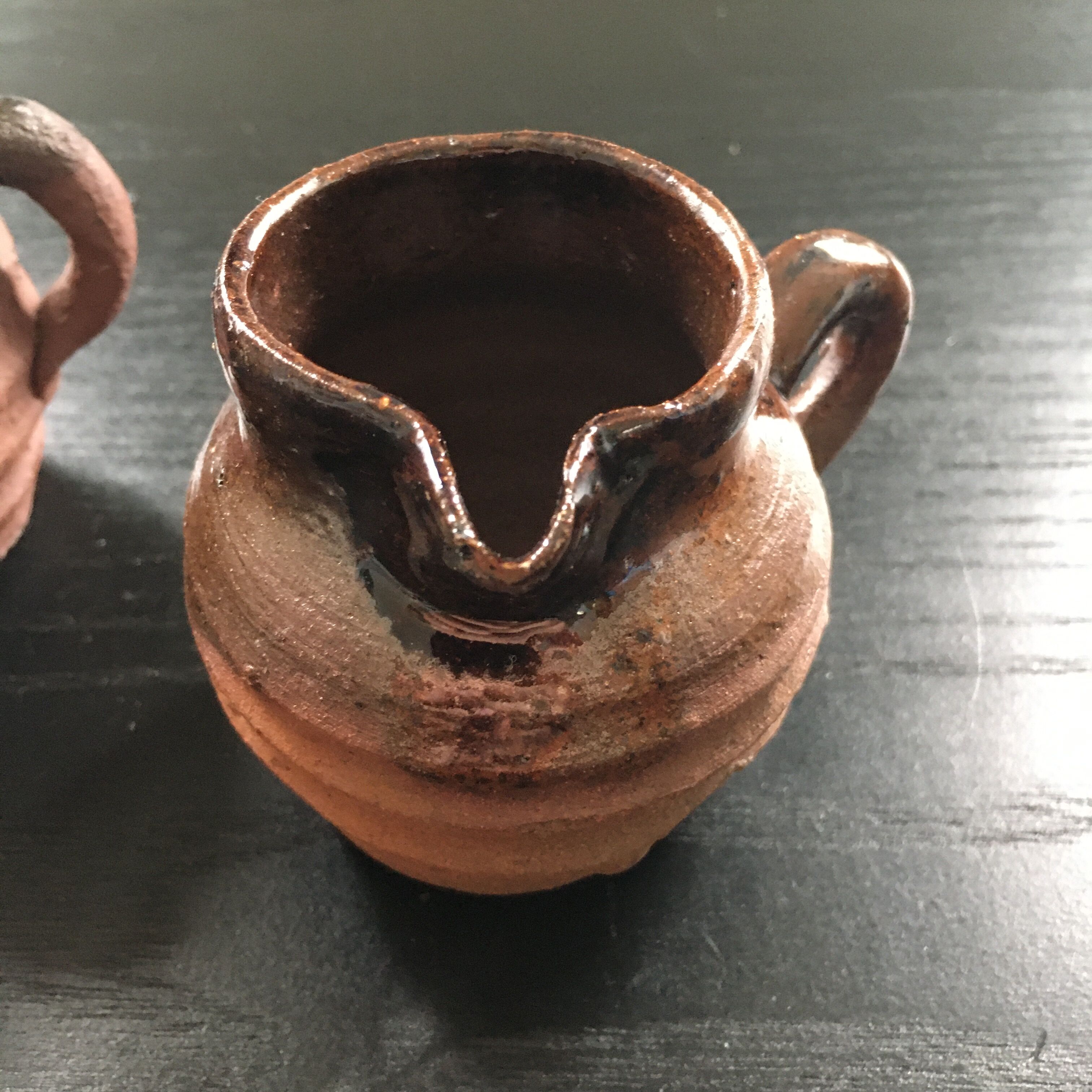 Pair of stoneware jugs