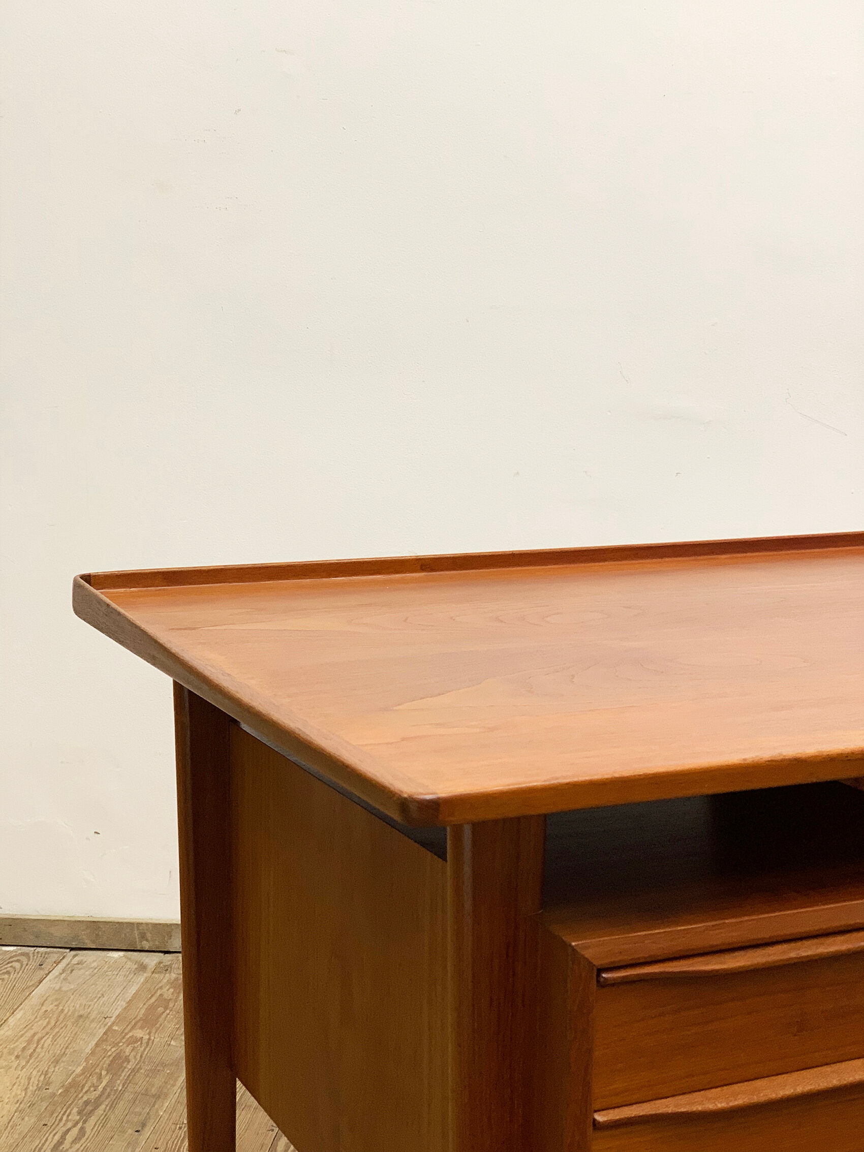Danish teak desk by Peter Løvig Nielsen for Hedensted Møbelfabrik Denmark 1960s