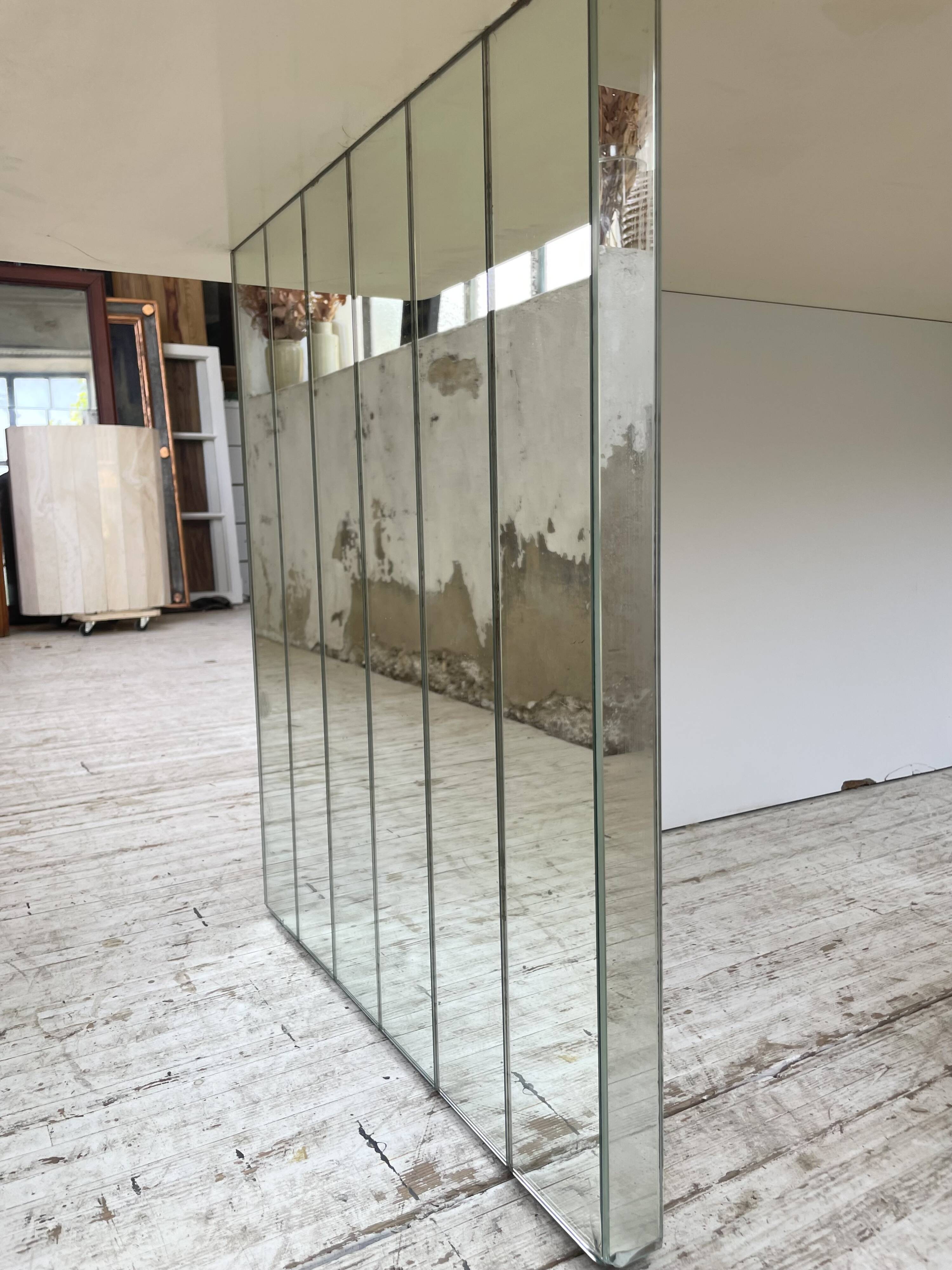 80s lacquered desk and mirror