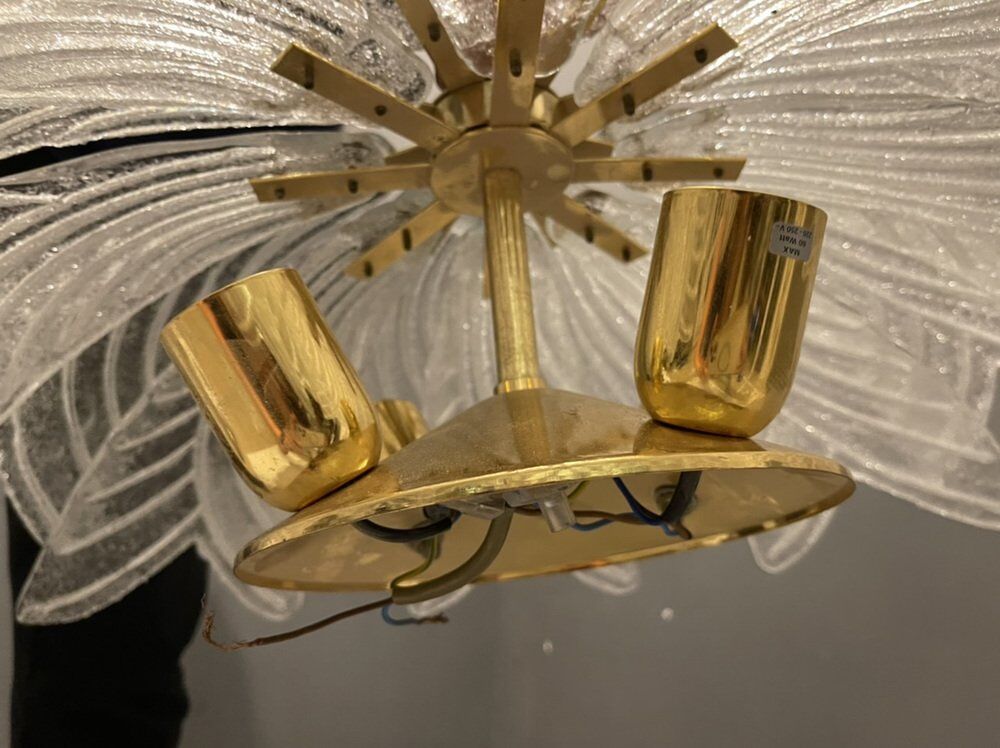 Large Venetian Murano Glass Flush Mount, 1960s