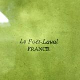 Large olive green Provençal teapot