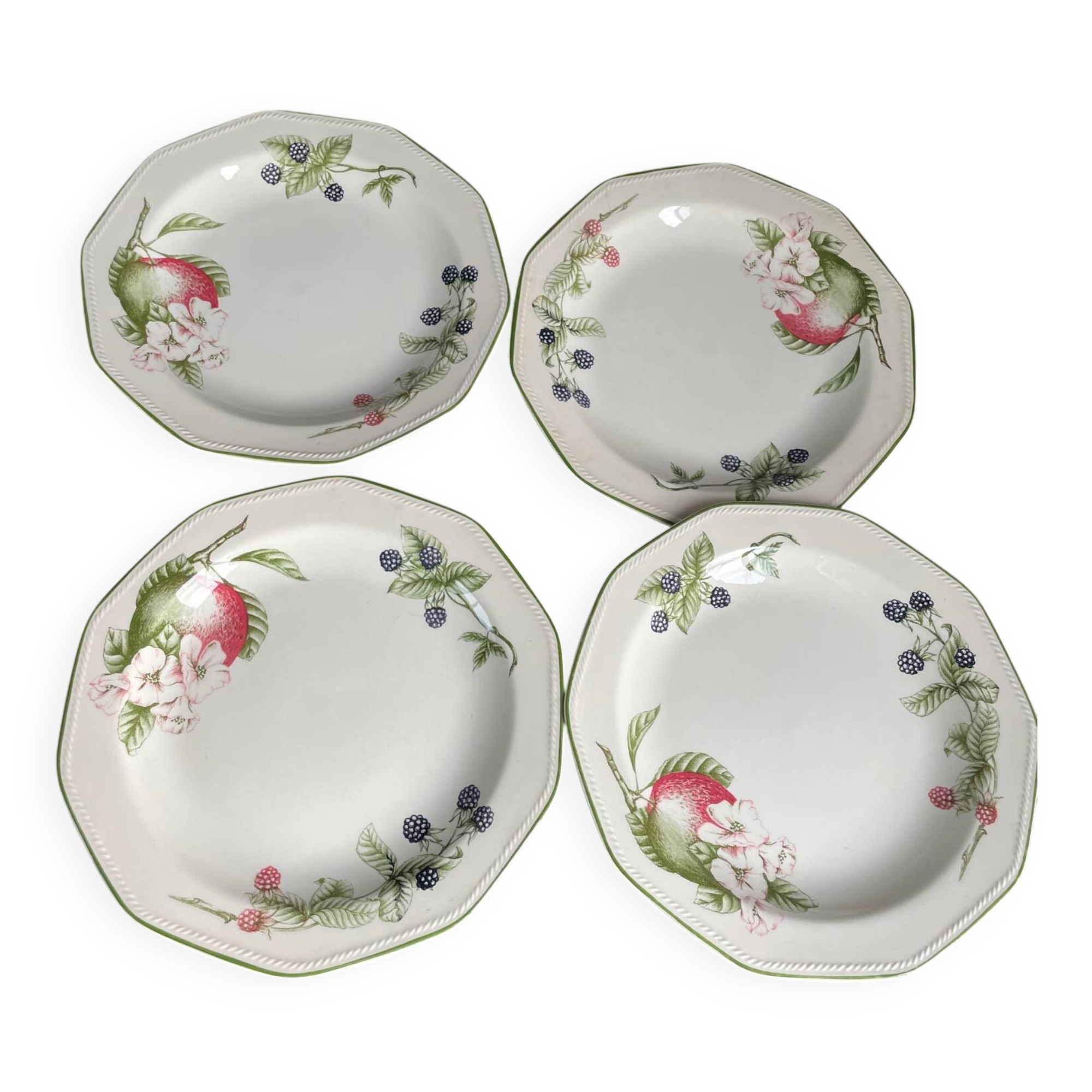 4 plates Churchill England