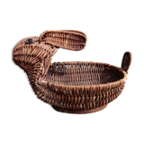 Vintage French basket, rabbit shaped