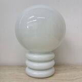 Limburg glashütte milk glass table lamp , 1970s