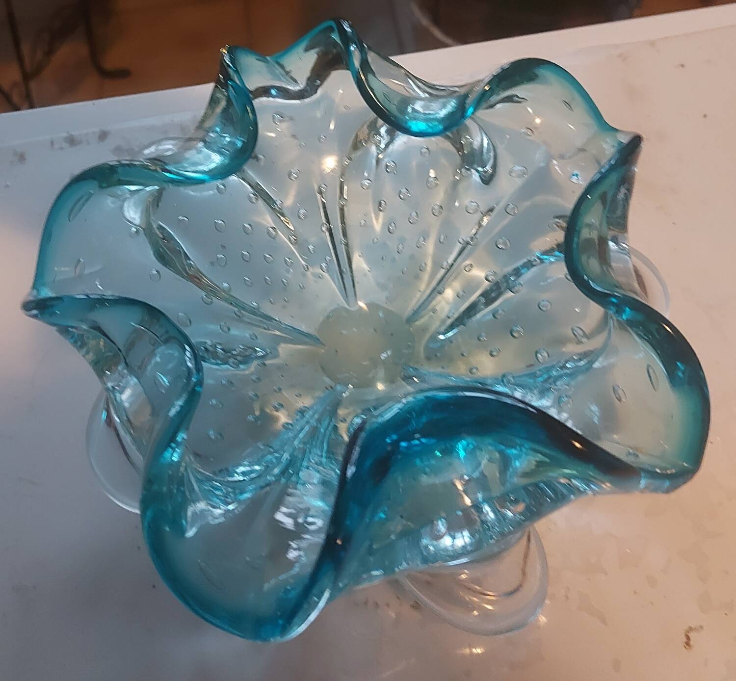 Blown glass catchall from Murano