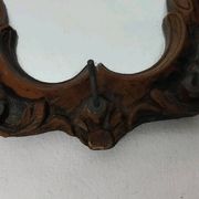 Ancien Miroir Mural Vintage Avec Rangement Imitation Bois