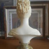 Bust woman on pedestal
