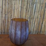 Brown frosted glass vase