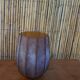 Brown frosted glass vase