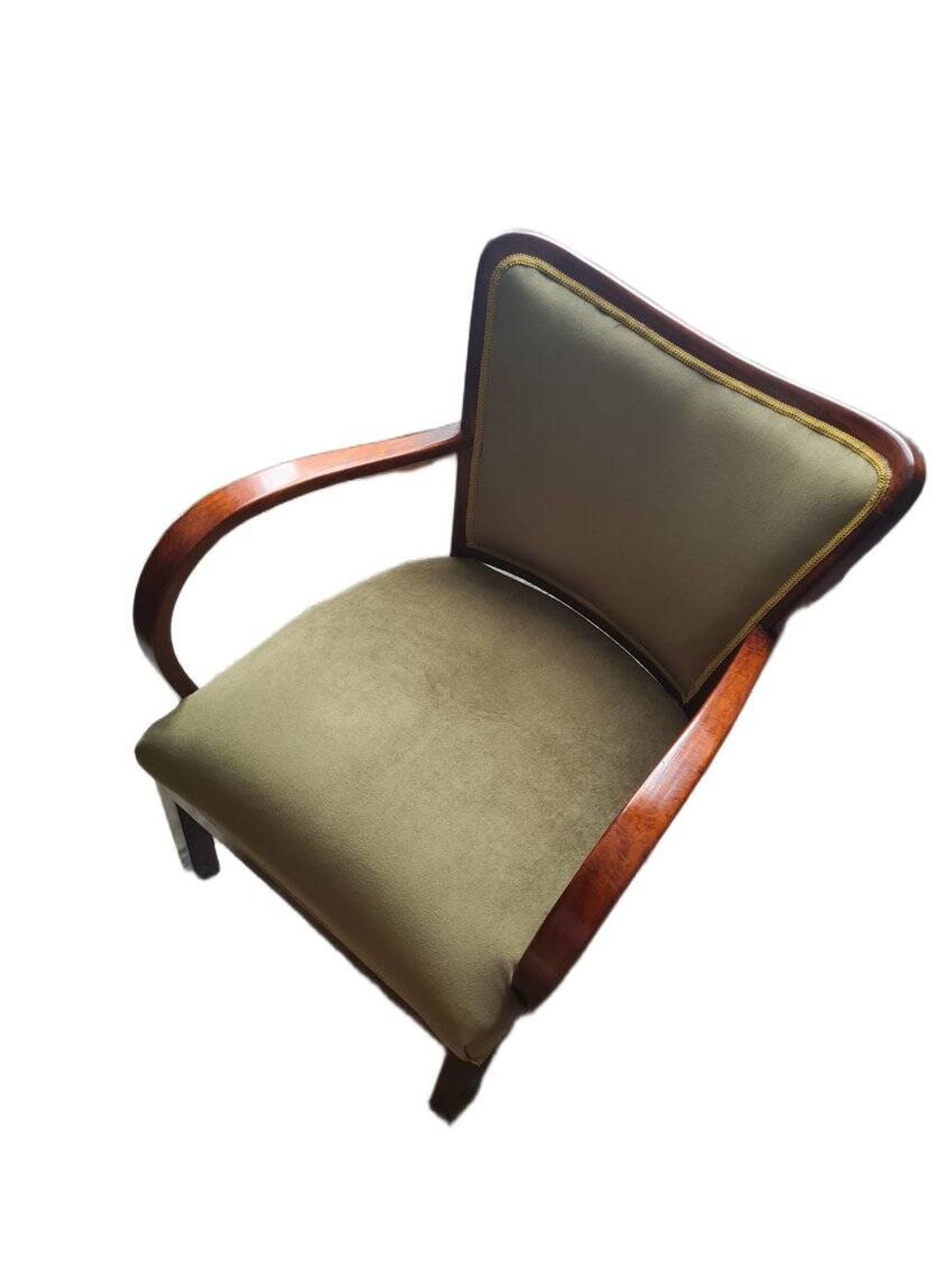 Polish Art Deco beech armchair, 1930s
