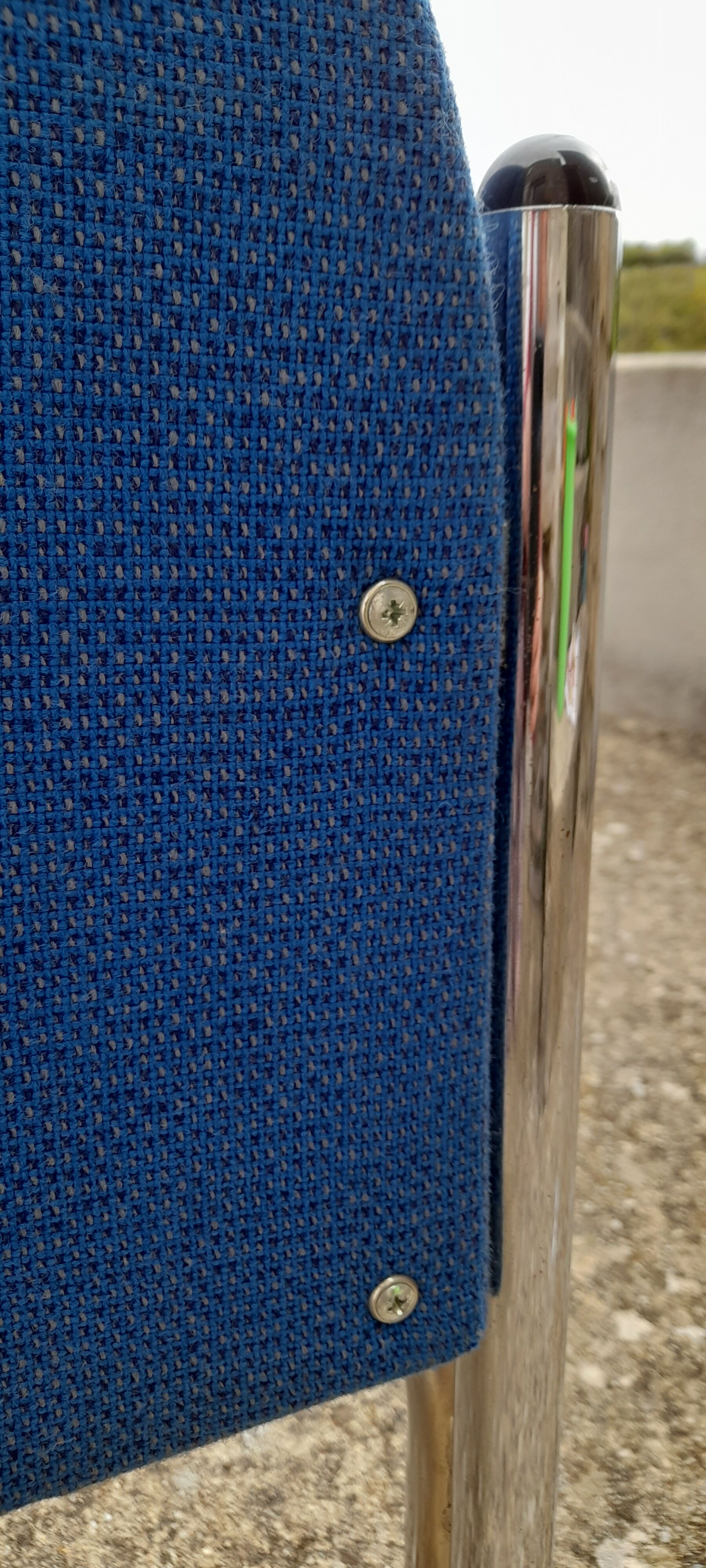 Fauteuil bleu 70s