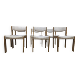 Set of 6 vintage chairs 1970