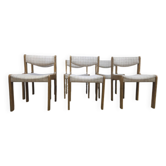 Set of 6 vintage chairs 1970