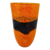 1970s Astonishing Vase By Ca' dei Vetrai in Murano Glass. Made in Italy