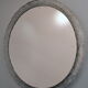 1960 lucite resin round mirror, by ED, 60 cm