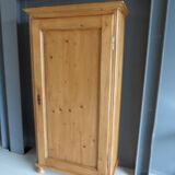 Antique pine one door cabinet