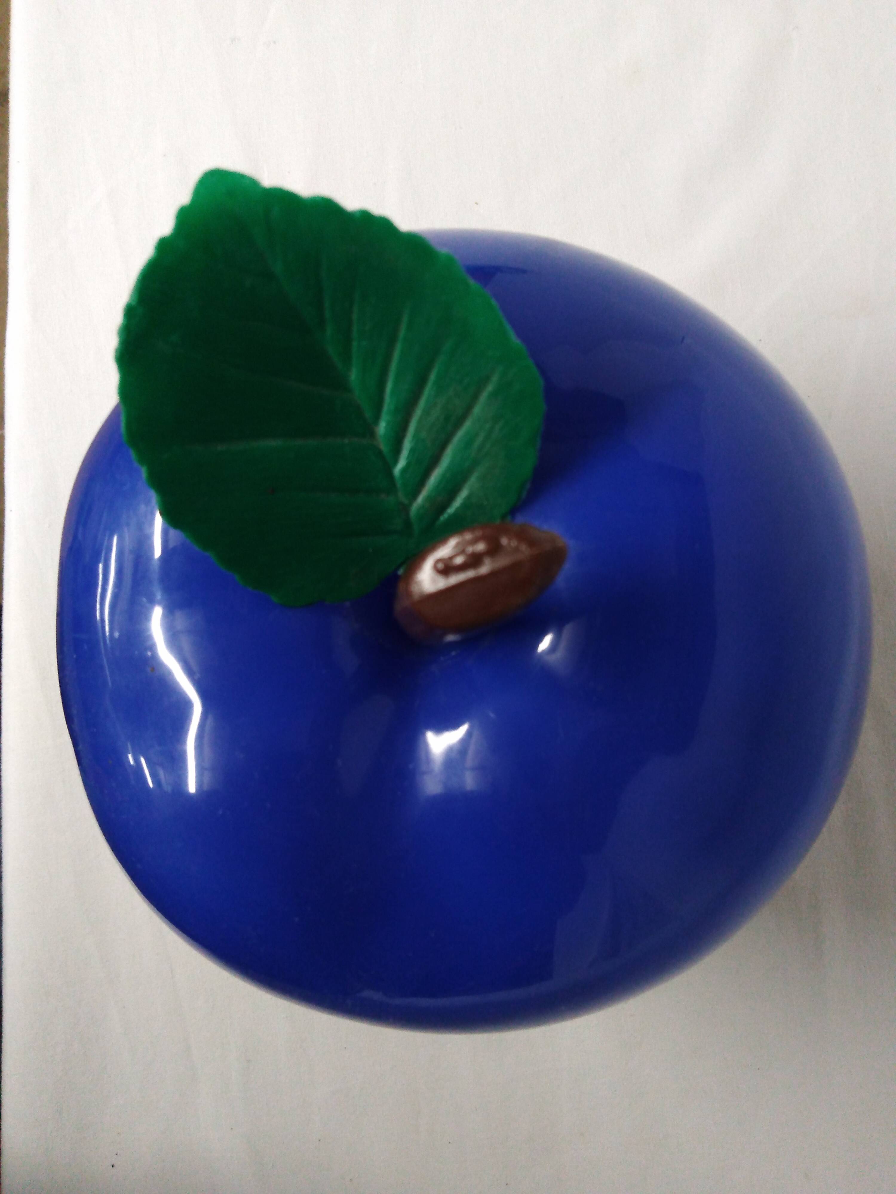 ice bucket - vintage 1970 - blue