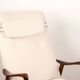 Large Scandinavian Teak Armchair with Ottomans by Folke Ohlsson for Westnofa 1960.