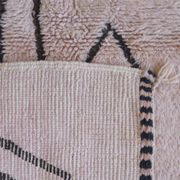 Pale Pink Berber Rug - 173 x 116 cm